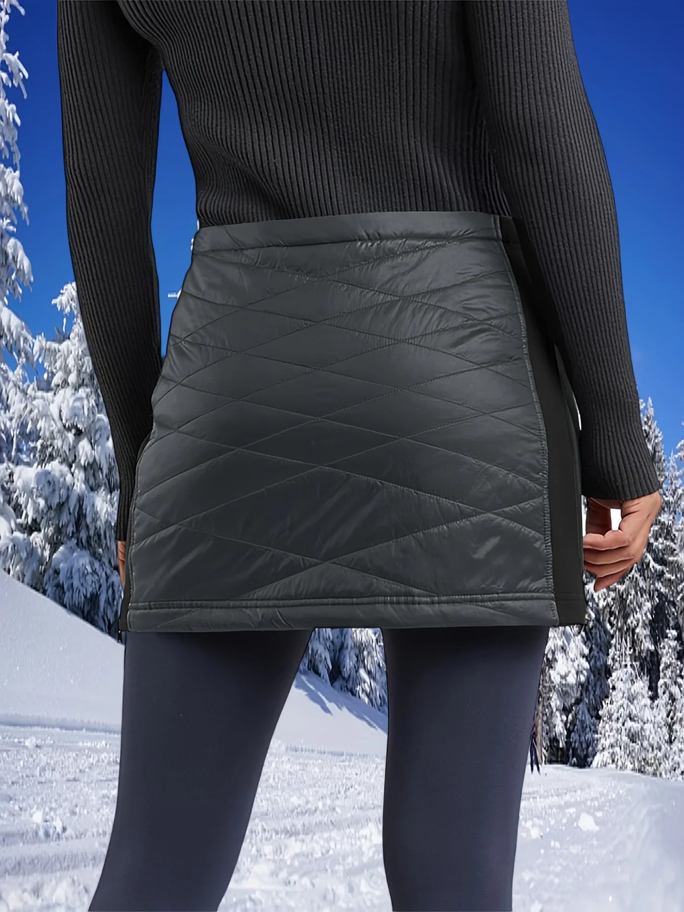 Zippered Puffer Skirt