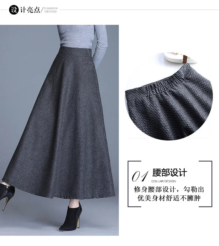 Long Woolen Skirt