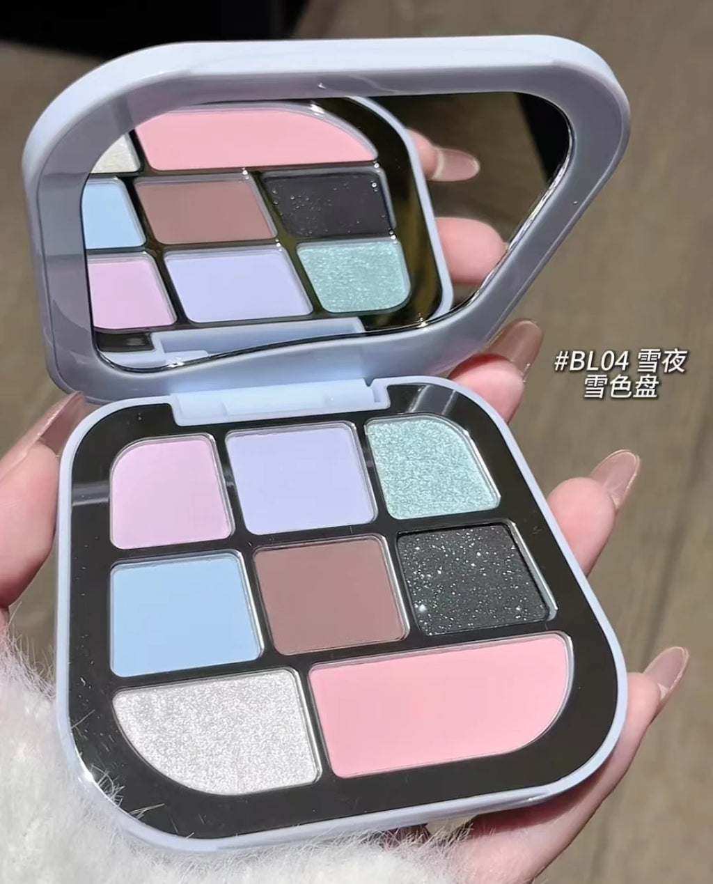 FOCALLURE 8 Colors Eyeshadow Palette Matte Satin Shimmer Glitter Fine Flash Waterproof Easy to Wear Longlasting Eye Makeup