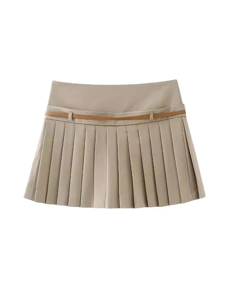 Pleated Shorts Skirt
