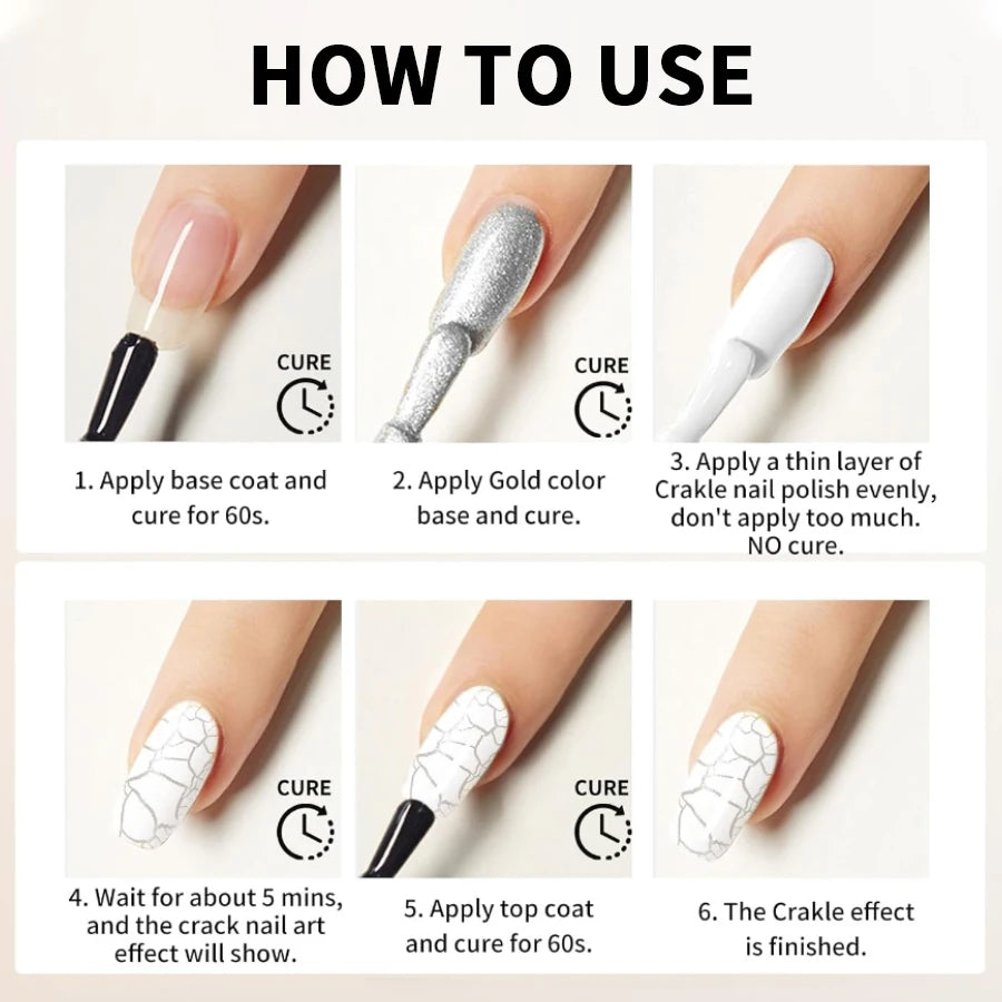 Crackle Gel Nail Polish