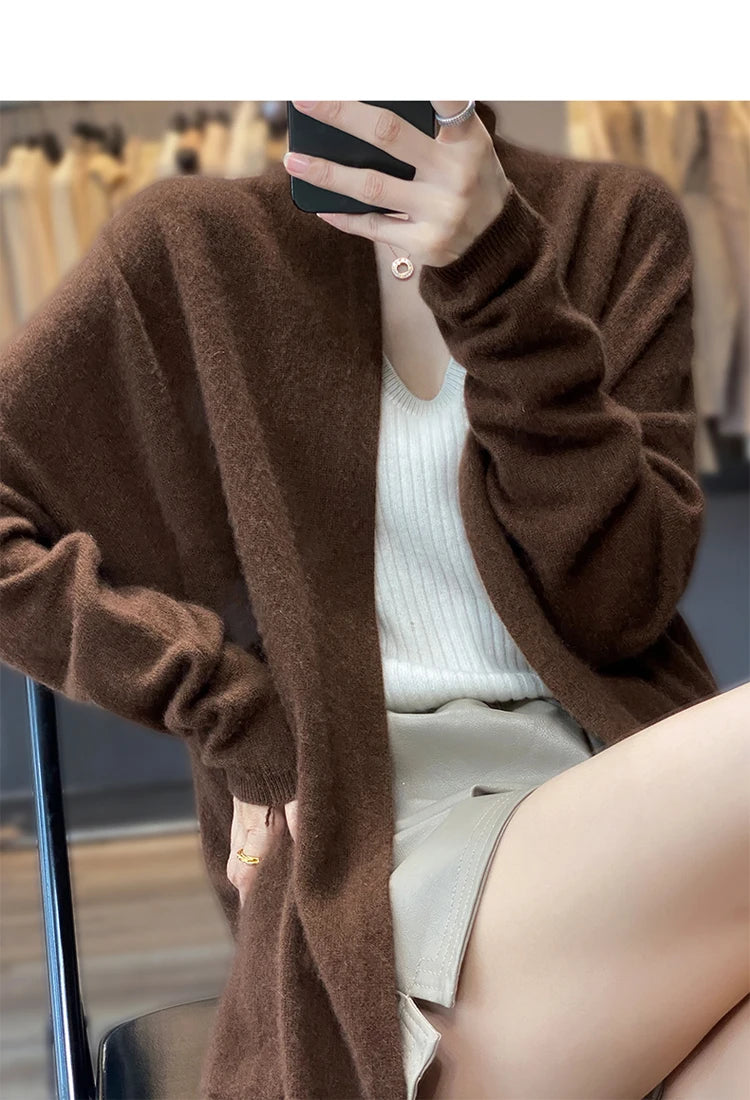 Cashmere Long Cardigan