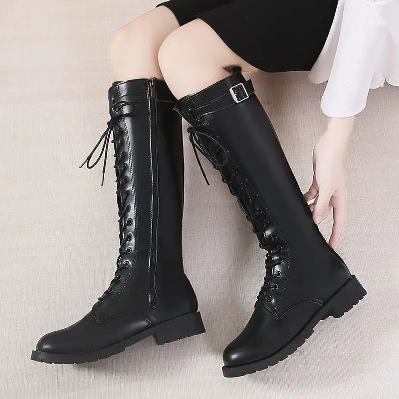 Lace-Up Boots