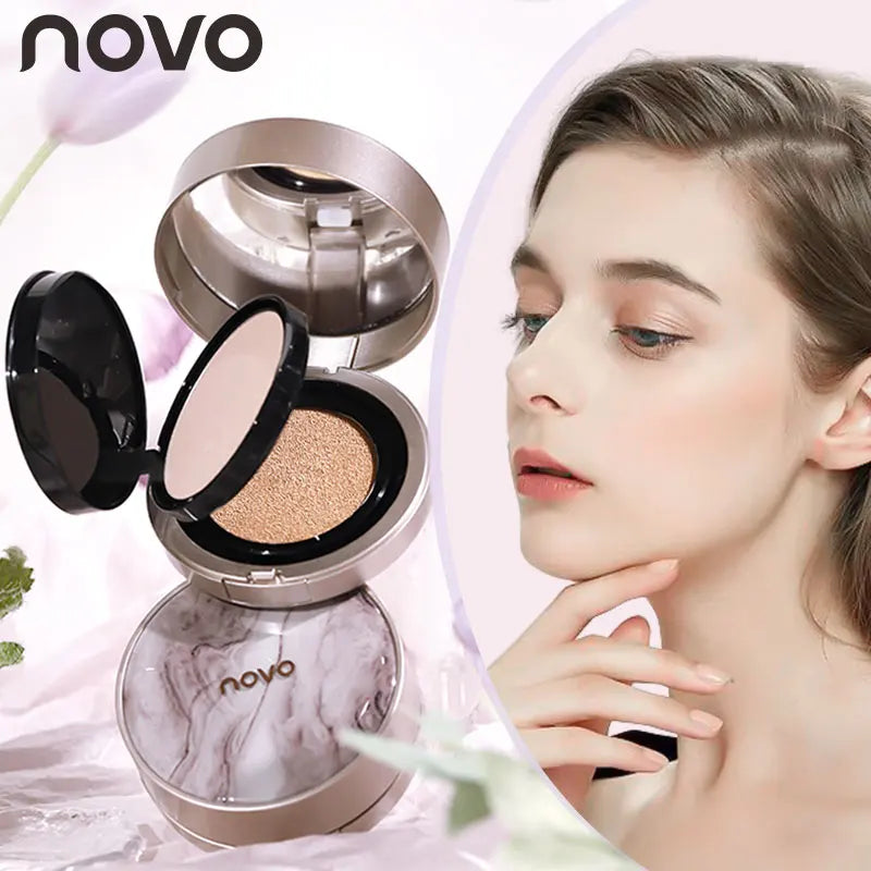 2 In 1 Air Cushion BB Cream And Concealer Setting Powder, Full Coverage, Oil Control, Moisturizing, Long Lasting Waterproof