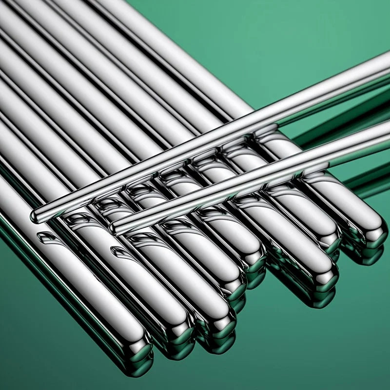Chinese Stainless Steel Reusable Metal Chopsticks