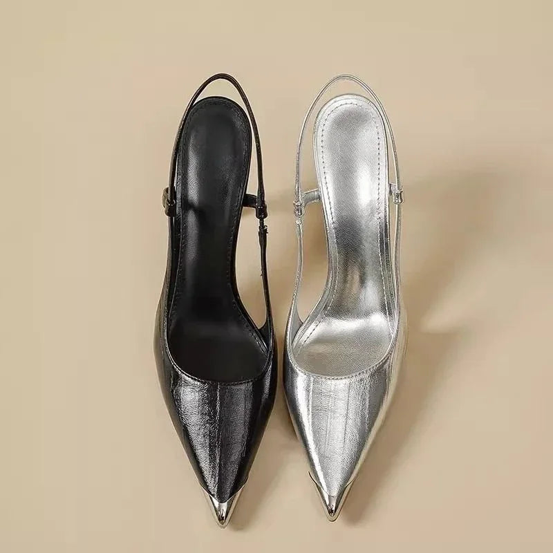 Pointed Toe Empty Back Stilettos