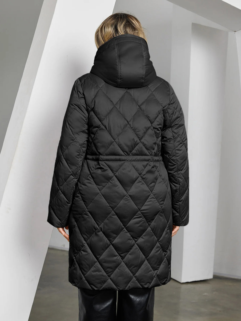 Astrid Women's Winter Jacket 2023 Plus Size Women Parka Long Thick Bio Down Jackets Hooded Diamond Quilted Coat Female Clothing