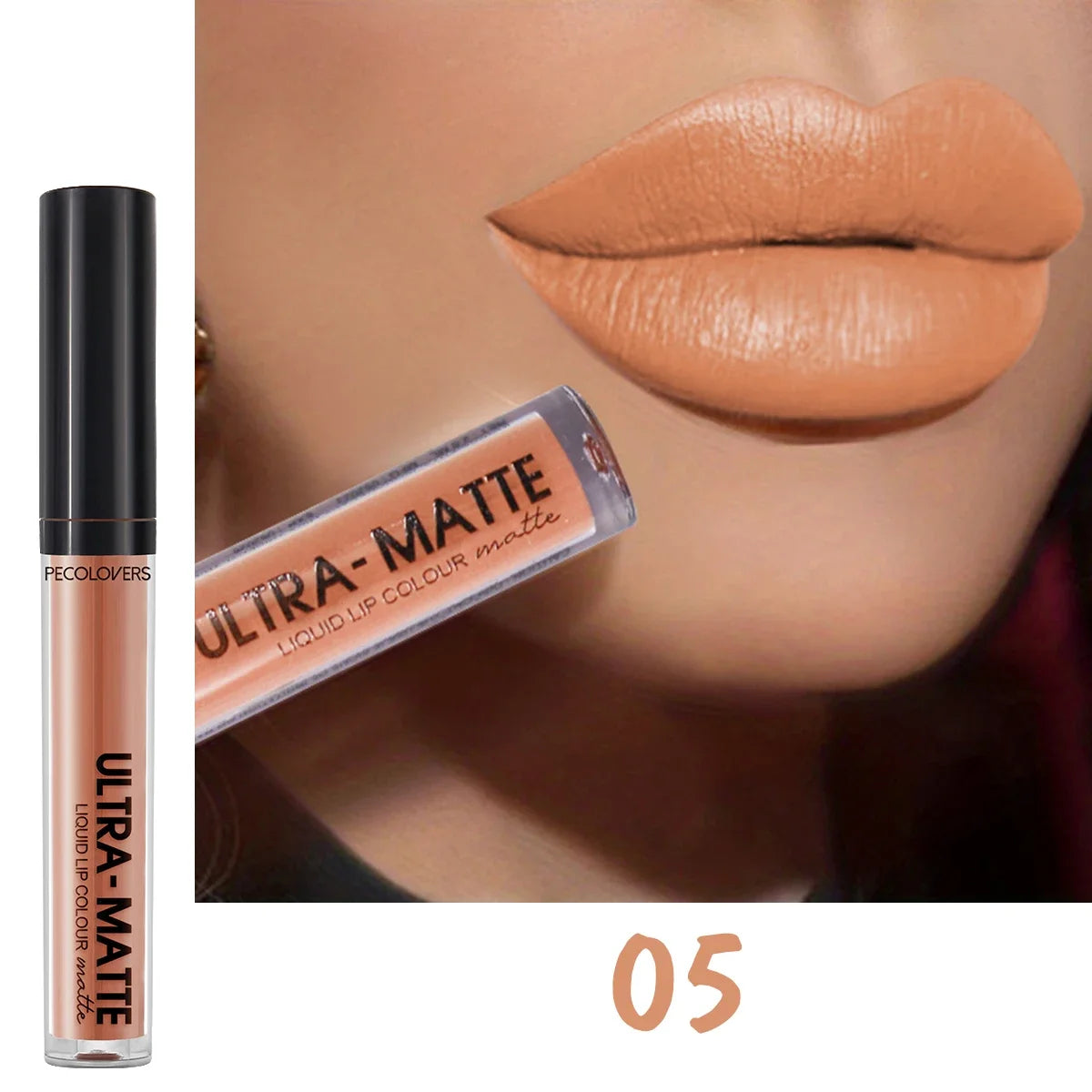 Velvet Mate Nude Brown Red Lip Gloss Lint Matte Liquid Lipstick Waterproof Long Lasting Tube Makeup Cosmetic Lipsticks Lipgloss