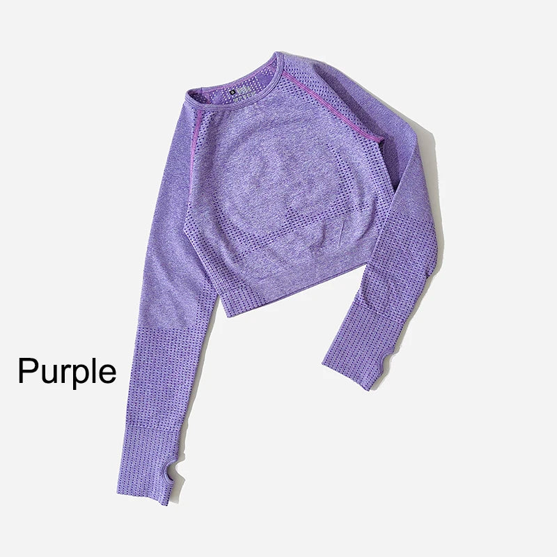 Seamless Long Sleeve Crop Top