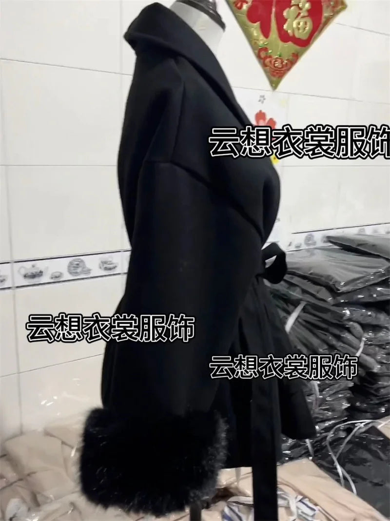 Thin Strap Woolen Jacket