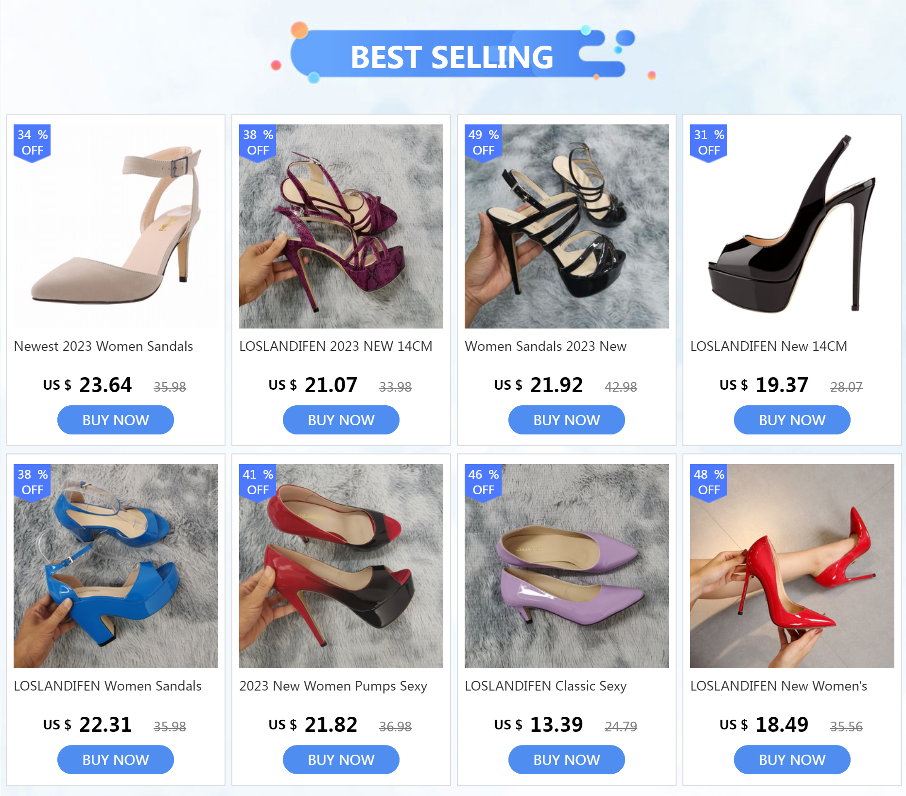 14CM Platform High Heels Sandals