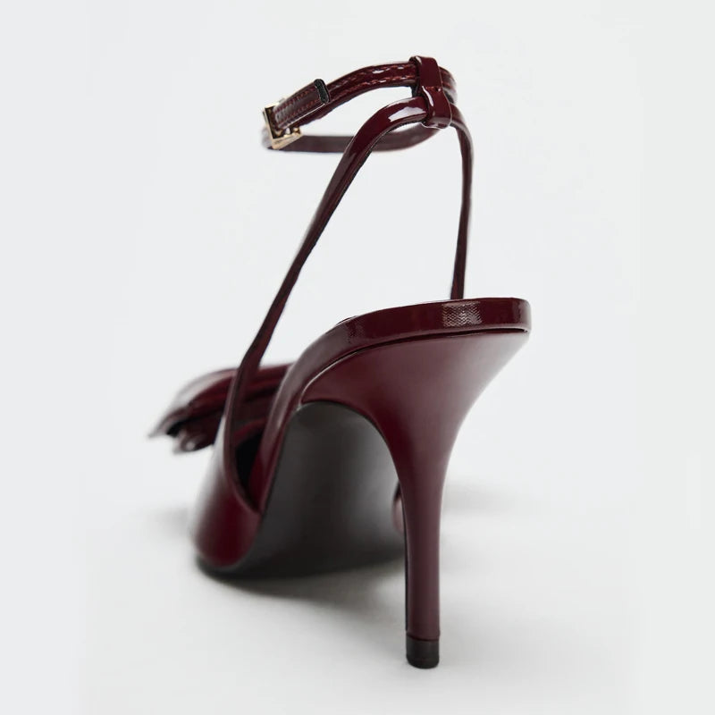 Bow Knot Decorated Slip-On Mules