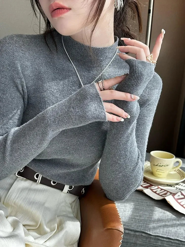 Turtleneck Sweater Top