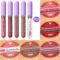 DUNUF 5 Sets Pearl Lip Gloss Moisturizing Lip Gloss Easy Color Lipstick