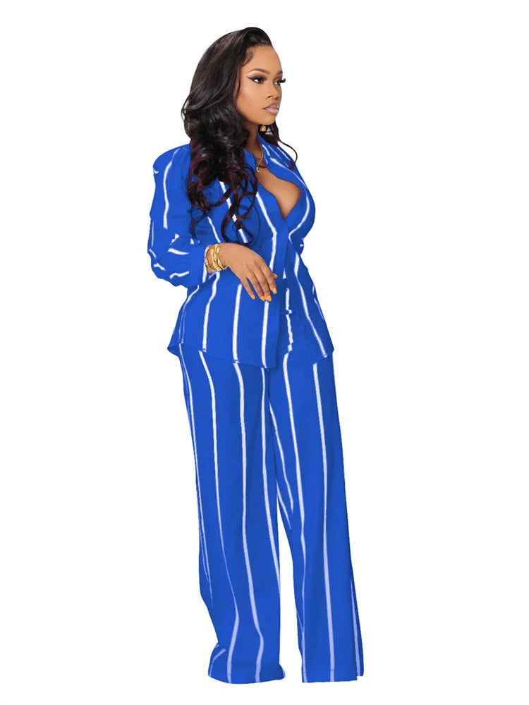 Striped Two Piece Set