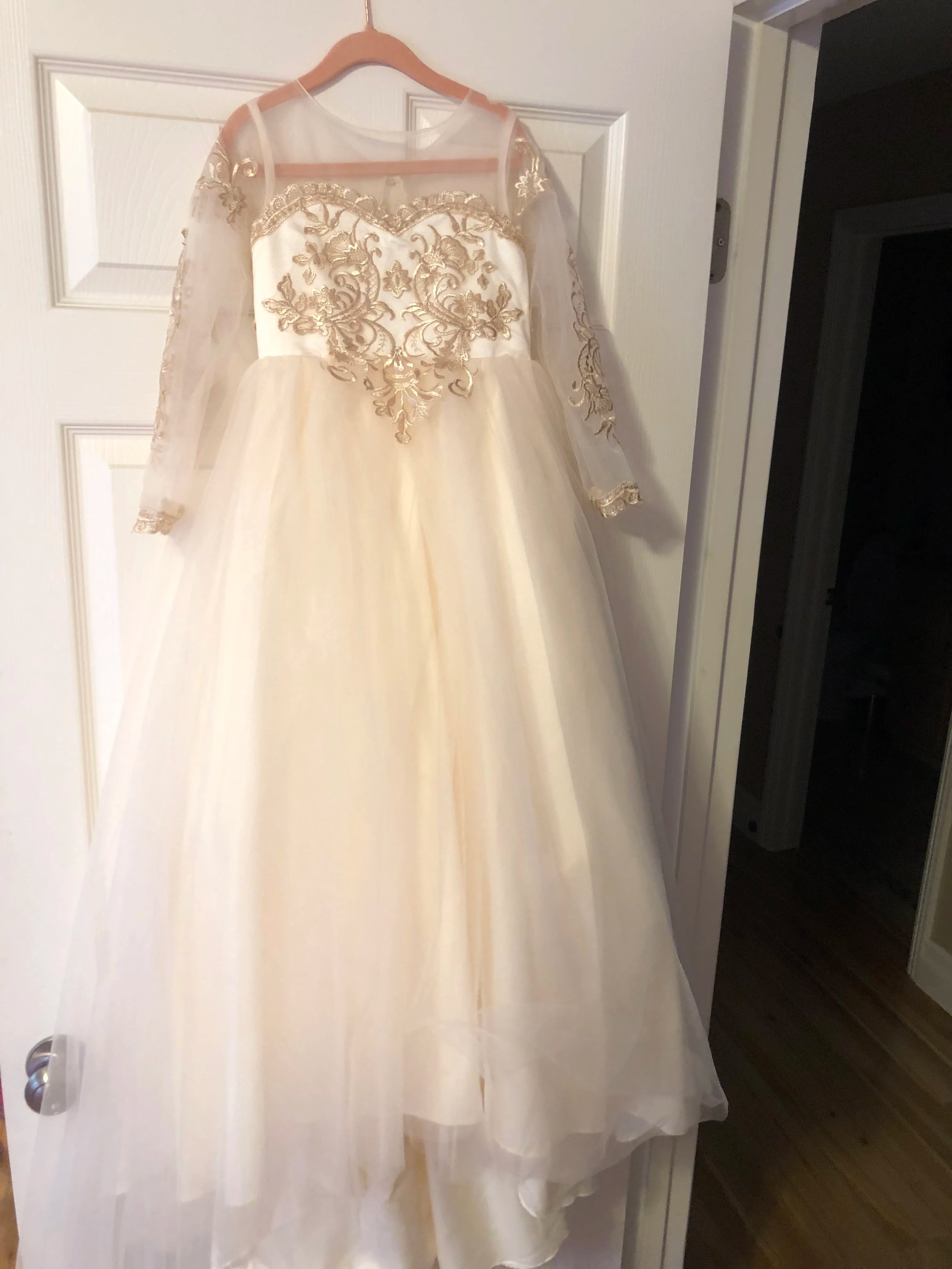 Flower Long Lace Princess Dress