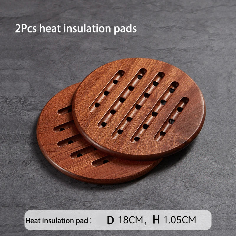 Wooden Trivet ebony pad