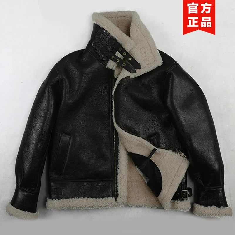 2022 Winter New Original Natural Sheepskin Fur Coat Women's Coat Thick Warm Sheep Sheared Lamb Hair Short Genuine Leather Jacket