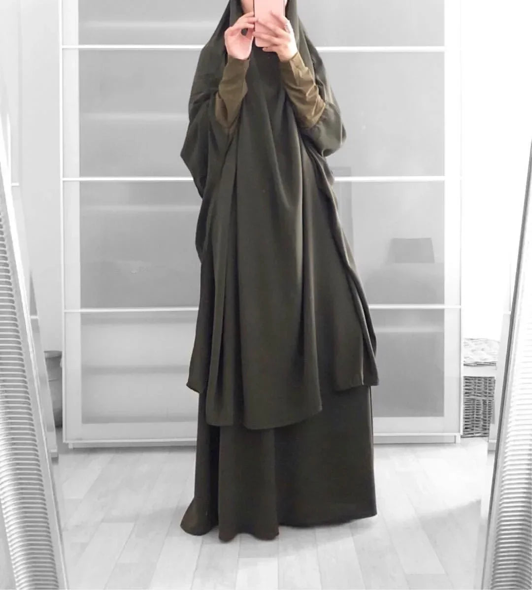 Hooded Muslim Dress Set