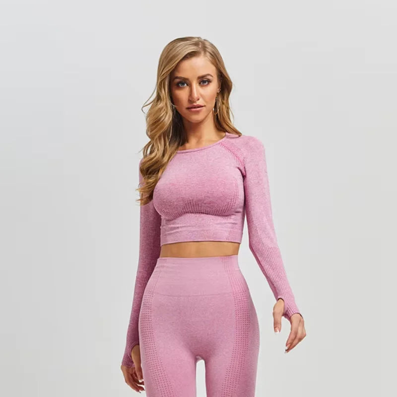 Seamless Long Sleeve Crop Top