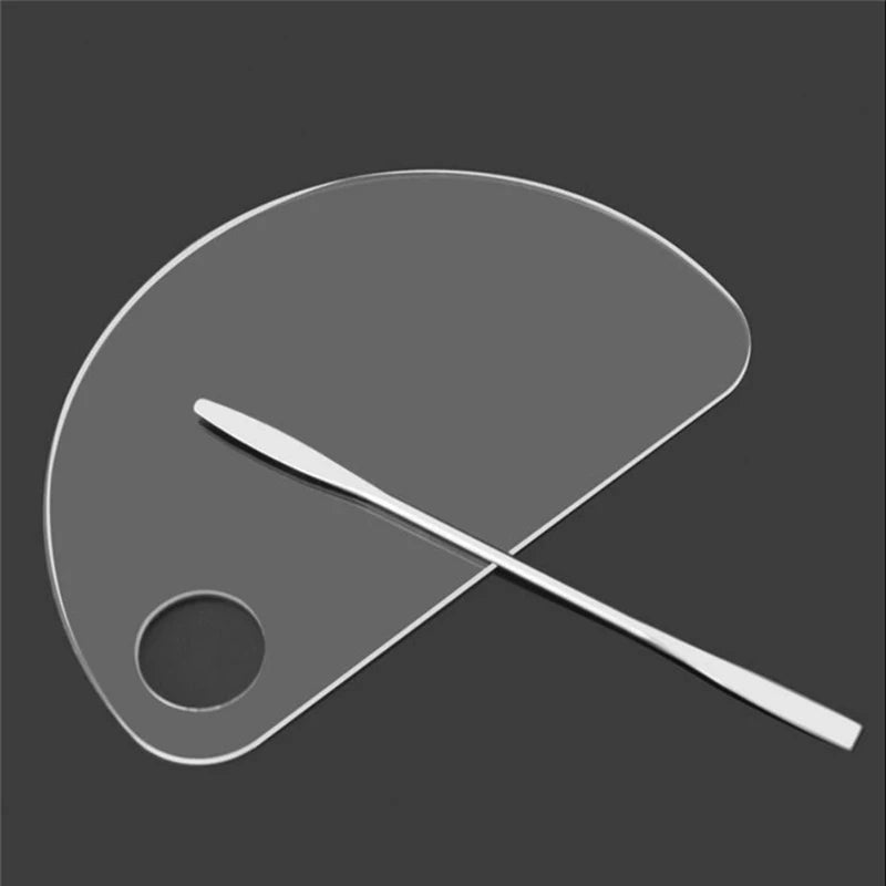 Acrylic Palette Spatula Rod Gel Foundation Eye Shadow Mixing Cream Pigments Stainless Cosmetic Makeup Nail Art Manicure Tool Set