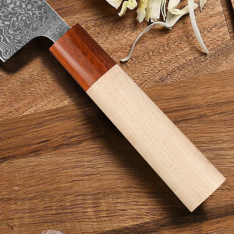 1-7PCS 67 Layer Damascus Steel Knife