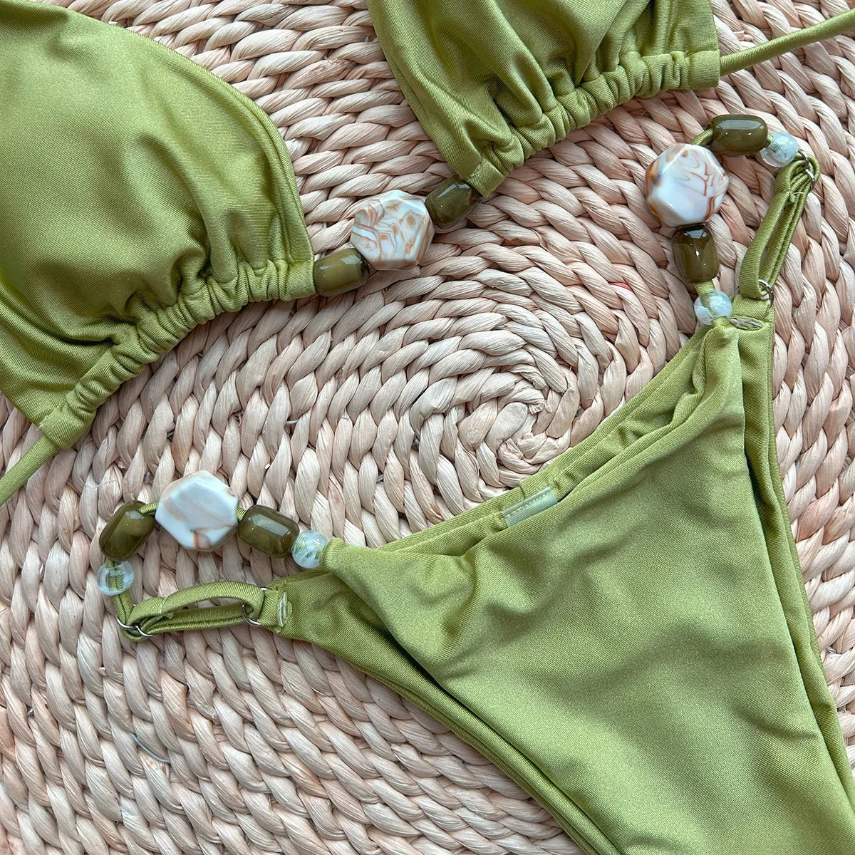 Scalloped Solid Bikini