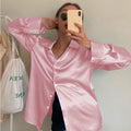 Satin Long Sleeved Shirt