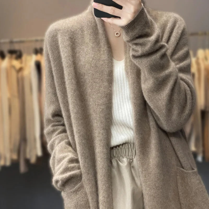 Cashmere Long Cardigan