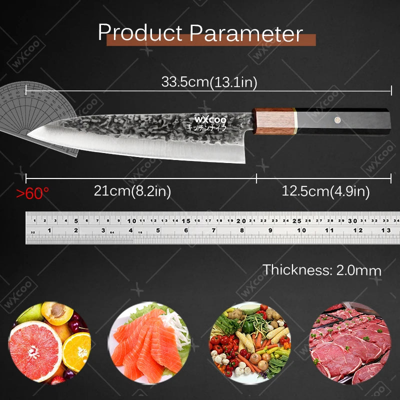 Handmade Japanese Santoku Knife