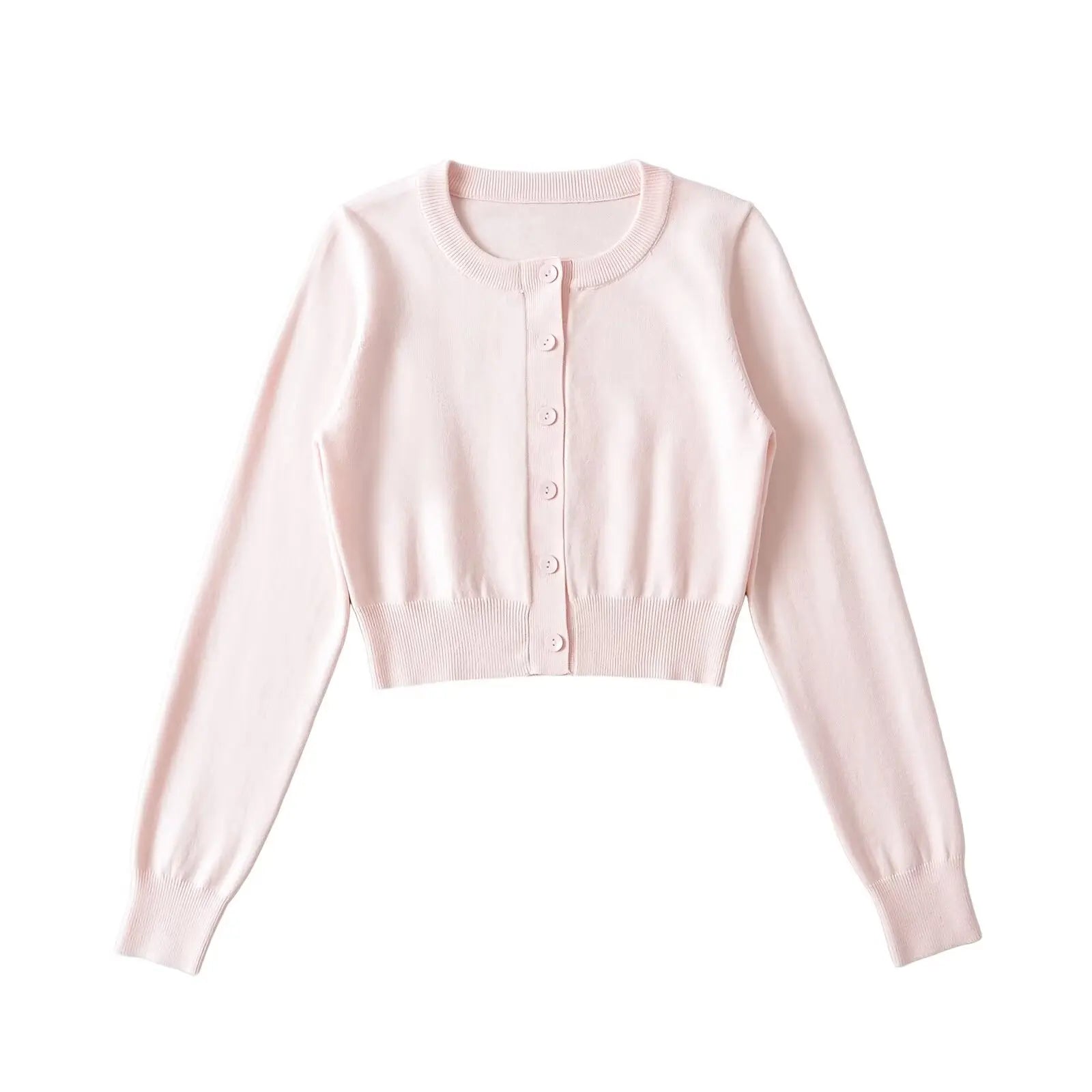 Retro Button Through Pointelle Knit Cardigan