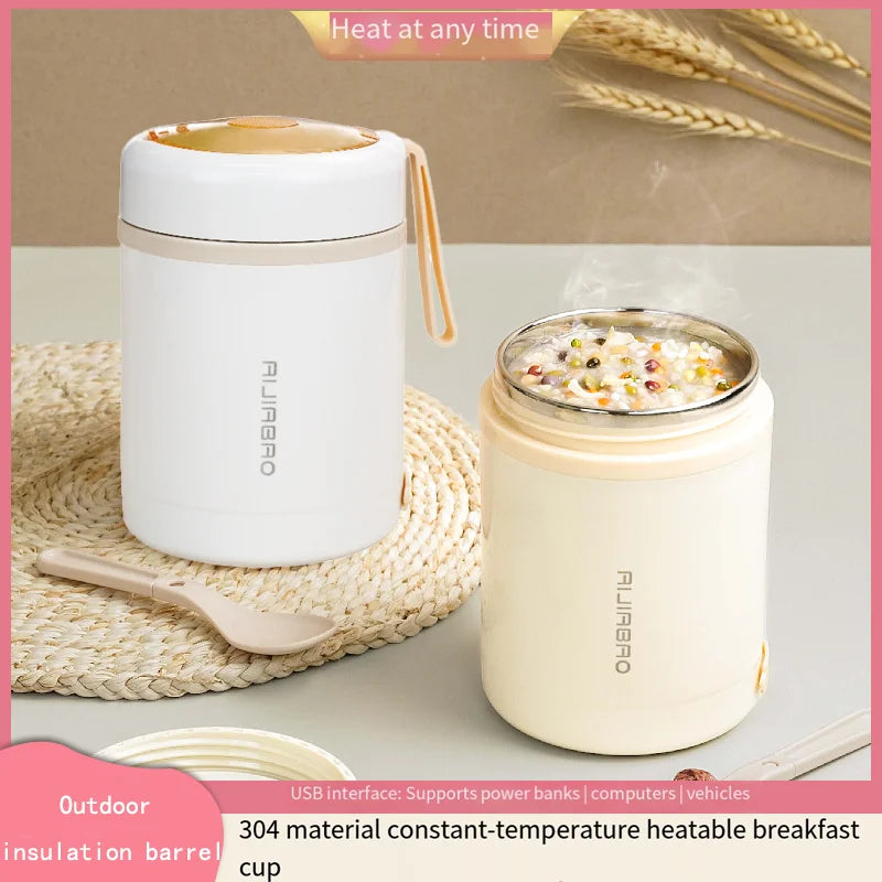 stainless steel USB constant temperature breakfast cup