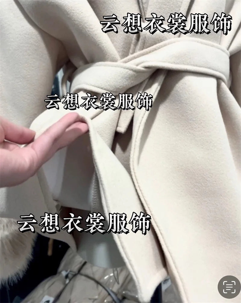 Thin Strap Woolen Jacket