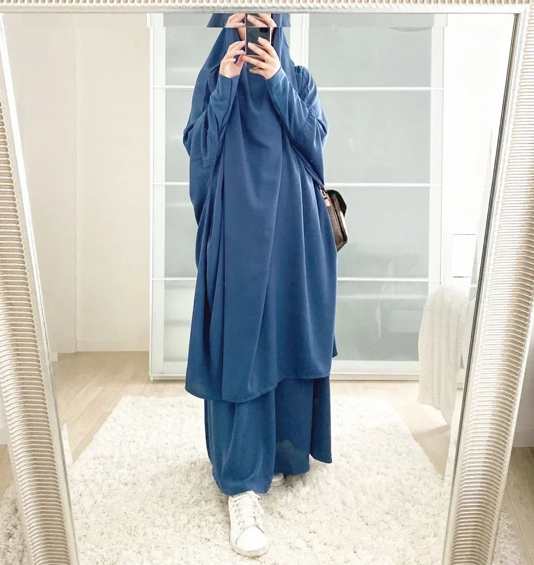 Hooded Muslim Dress Set