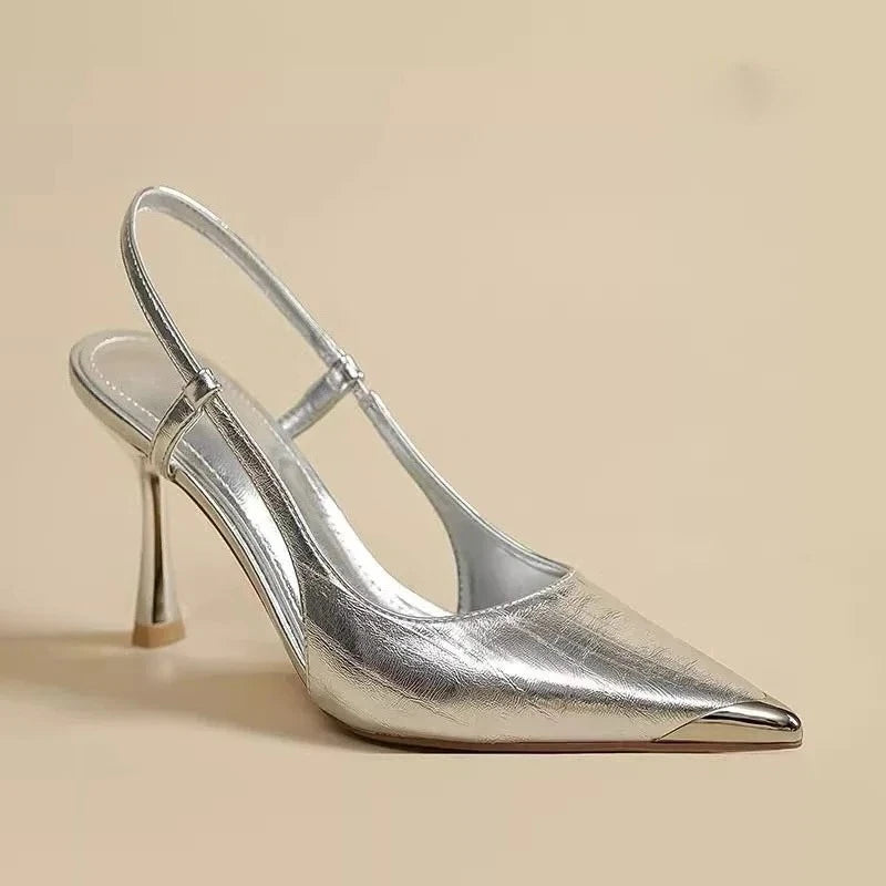 Pointed Toe Empty Back Stilettos