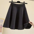 Knit Pleated Short Skirt