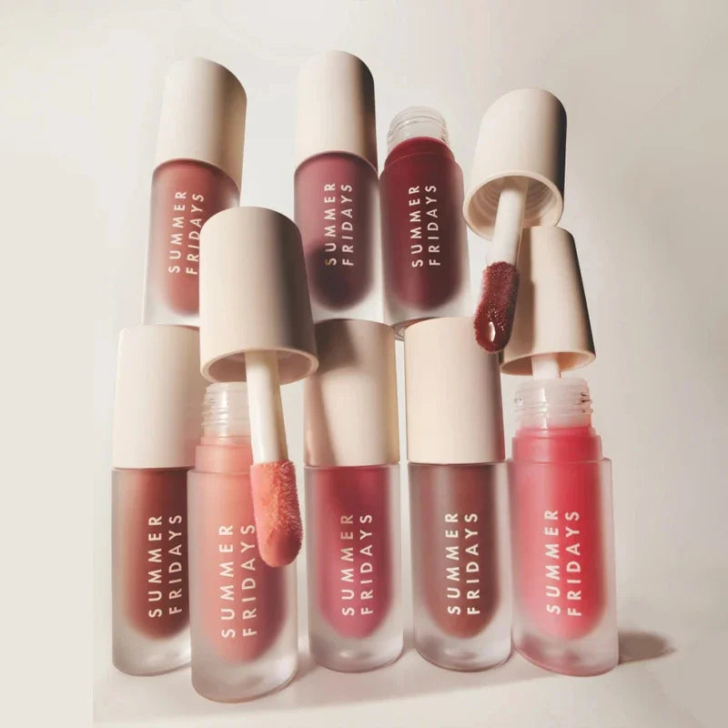 Summer Fridays Lip Balm Moisturizing Mirror Lip Gloss Lip Vanilla Pink Sugar Pink Guava Smell Lipstick Transparent Oil Makeup