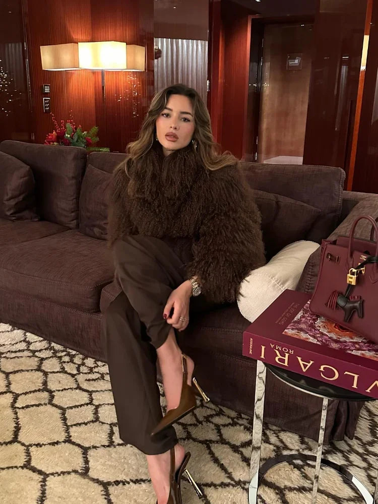 Oversize Plush Fur Coat