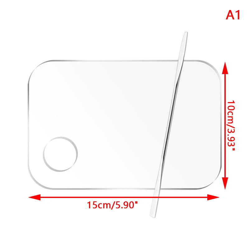 Acrylic Palette Spatula Rod Gel Foundation Eye Shadow Mixing Cream Pigments Stainless Cosmetic Makeup Nail Art Manicure Tool Set