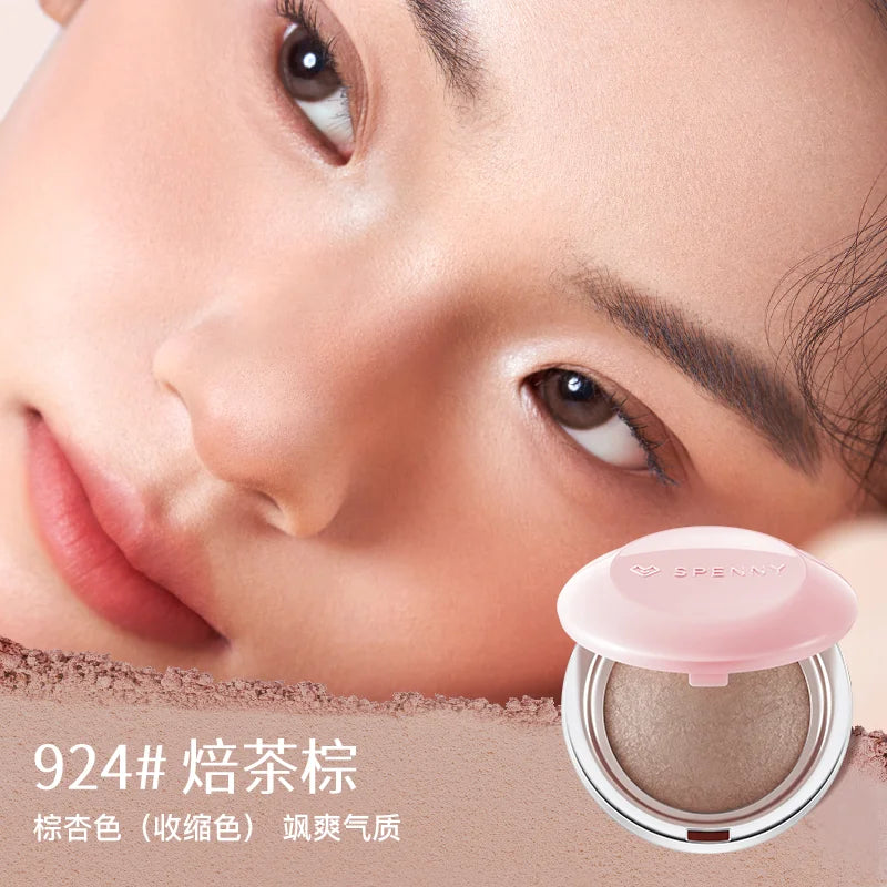 SPENNY Baking Blusher Matte Soft Mist Powder Large Capacity Shrink & Expand Color Naturally Brightening Highlight Cheek 6.2g