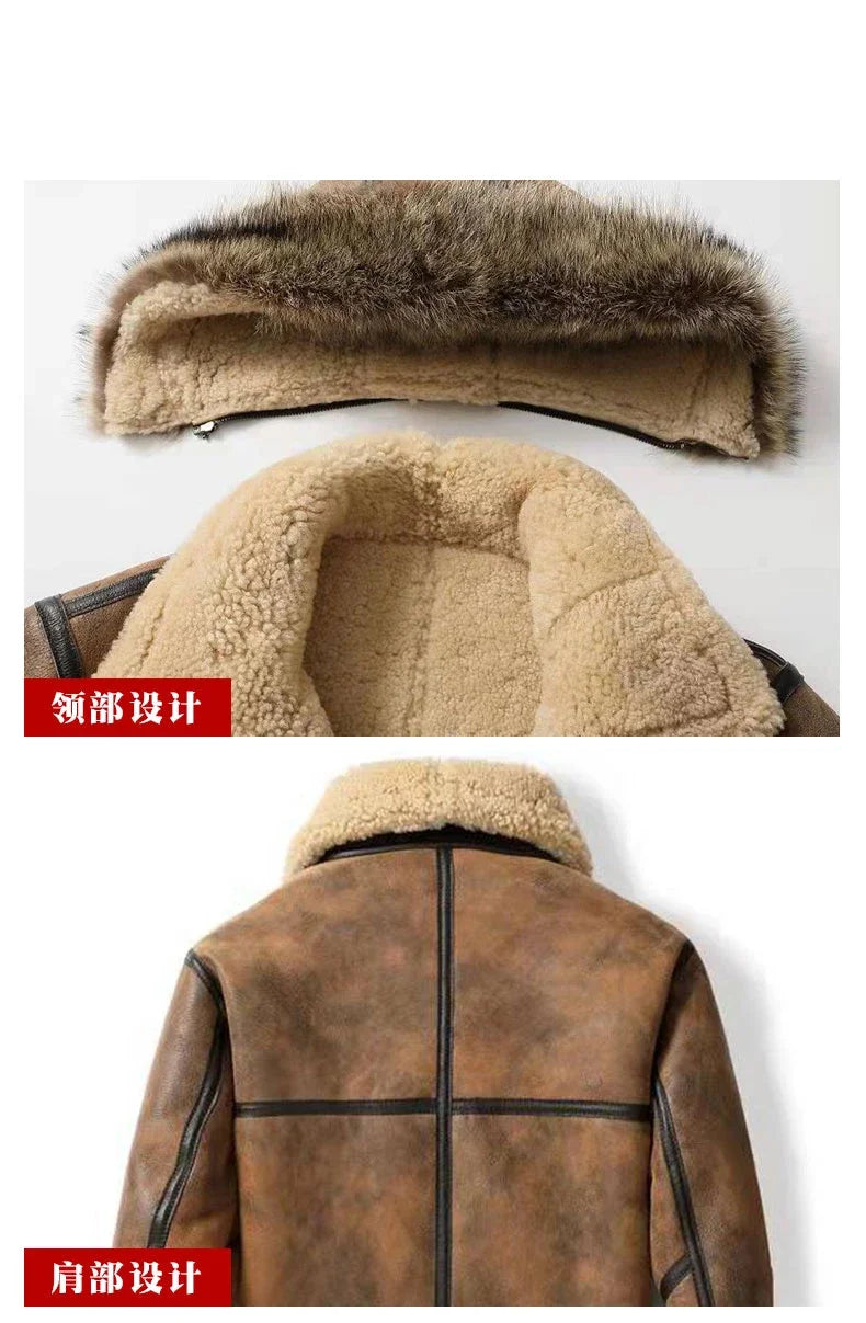 2022 Winter New Original Natural Sheepskin Fur Coat Women's Coat Thick Warm Sheep Sheared Lamb Hair Short Genuine Leather Jacket