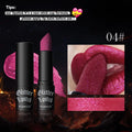 7Colors Glitter Lipstick Waterproof Long Lasting Diamond Pearlescent Metallic Lipstick Black Lipgloss Women Lips Makeup Cosmetic