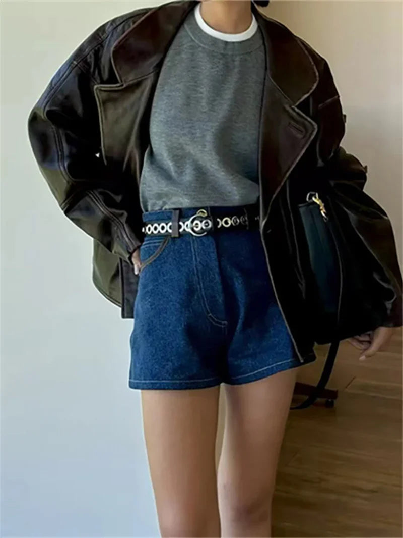 Long Sleeve Loose Solid Color Jacket