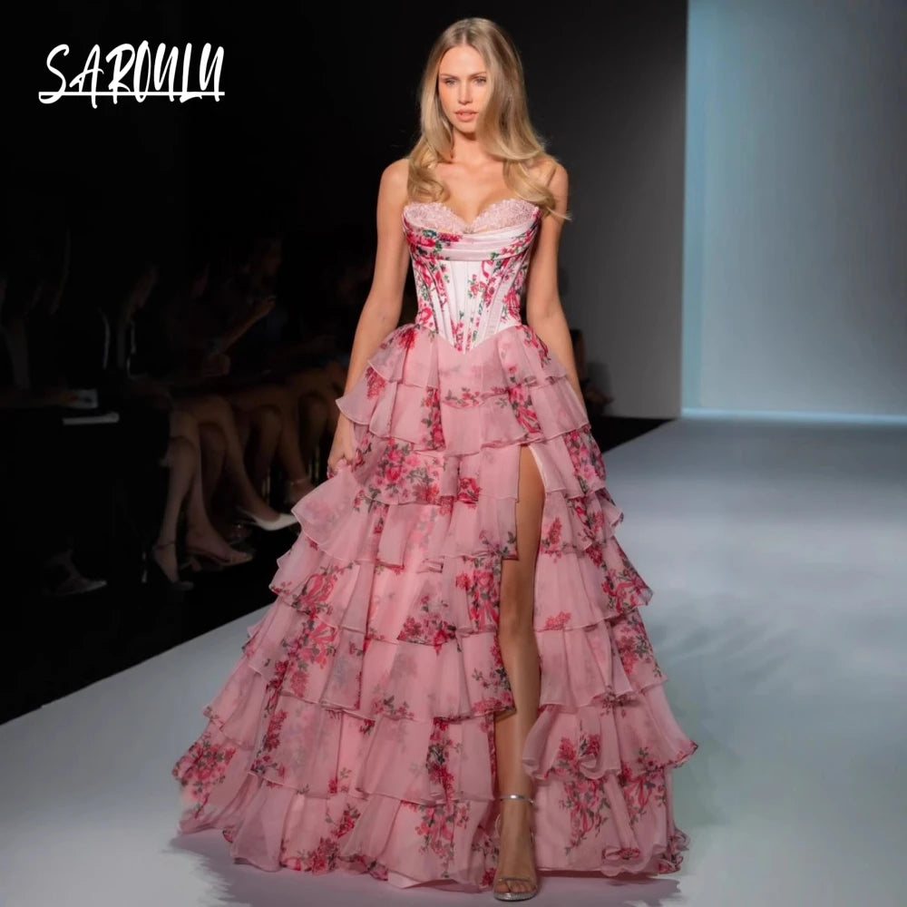 Romantic Tiered Ball Gown