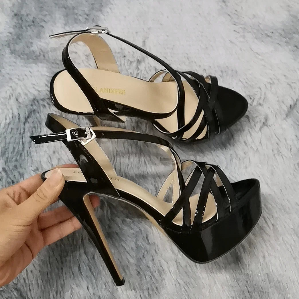 14CM Platform High Heels Sandals