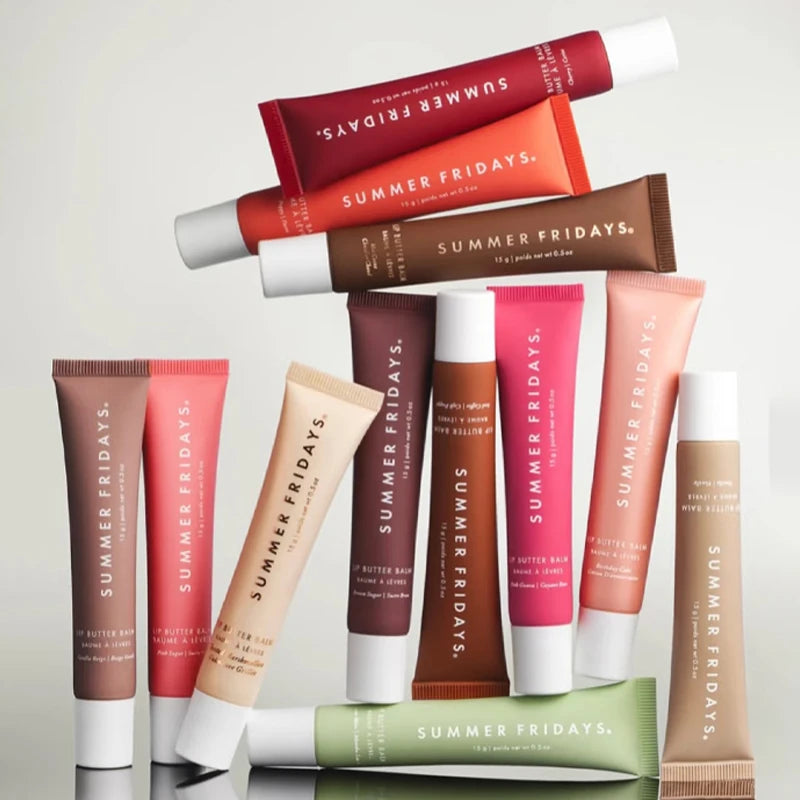 Summer Fridays Lip Balm Moisturizing Mirror Lip Gloss Lip Vanilla Pink Sugar Pink Guava Smell Lipstick Transparent Oil Makeup