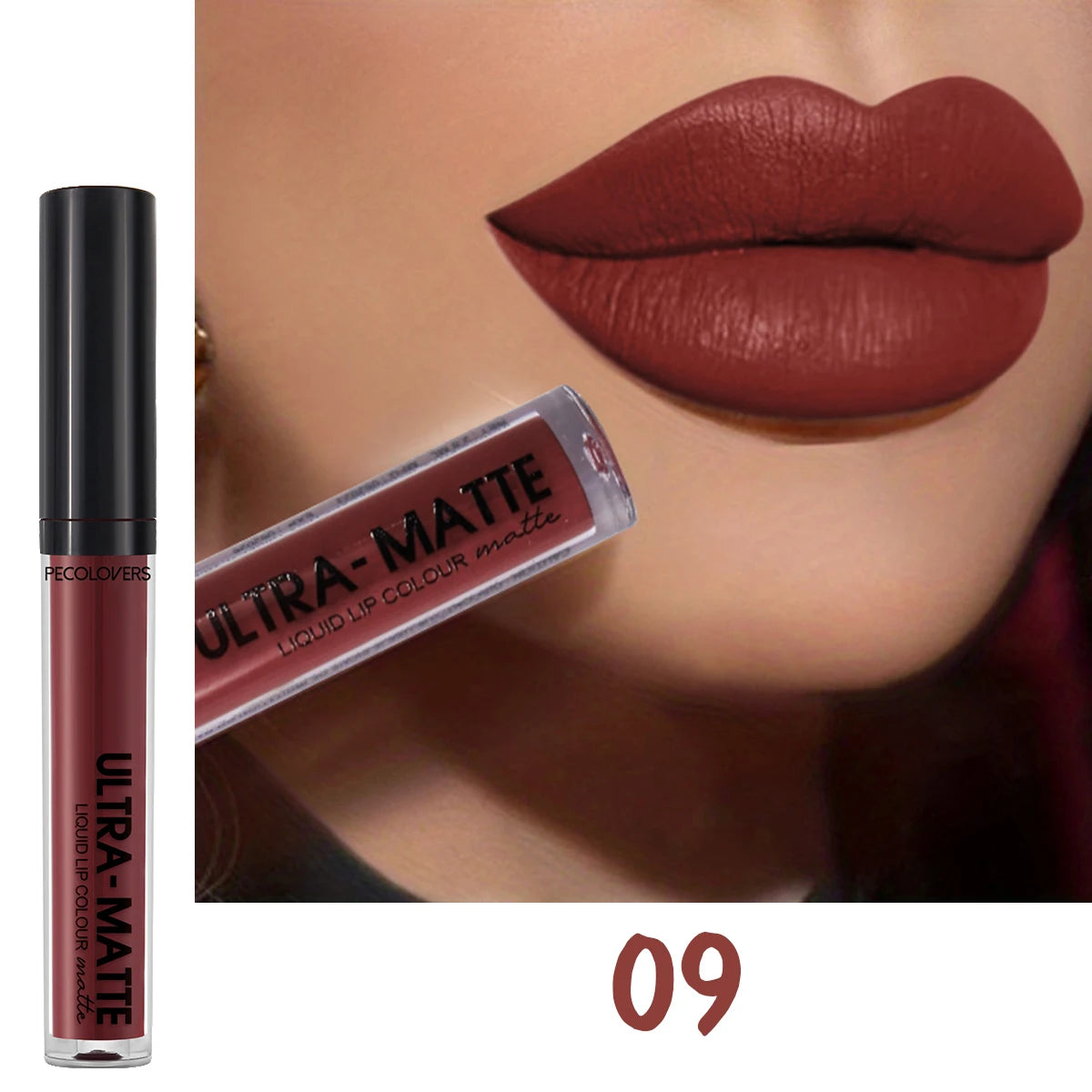 Velvet Mate Nude Brown Red Lip Gloss Lint Matte Liquid Lipstick Waterproof Long Lasting Tube Makeup Cosmetic Lipsticks Lipgloss