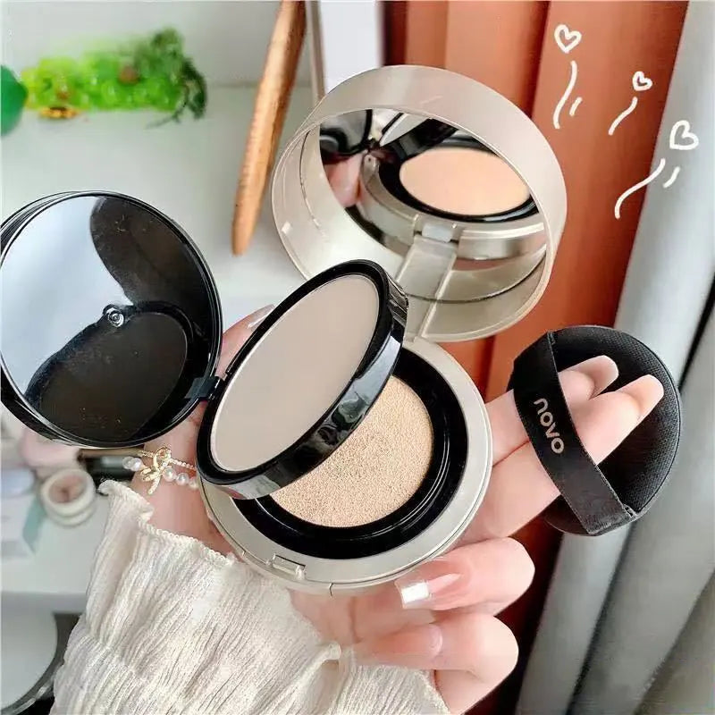 2 In 1 Air Cushion BB Cream And Concealer Setting Powder, Full Coverage, Oil Control, Moisturizing, Long Lasting Waterproof
