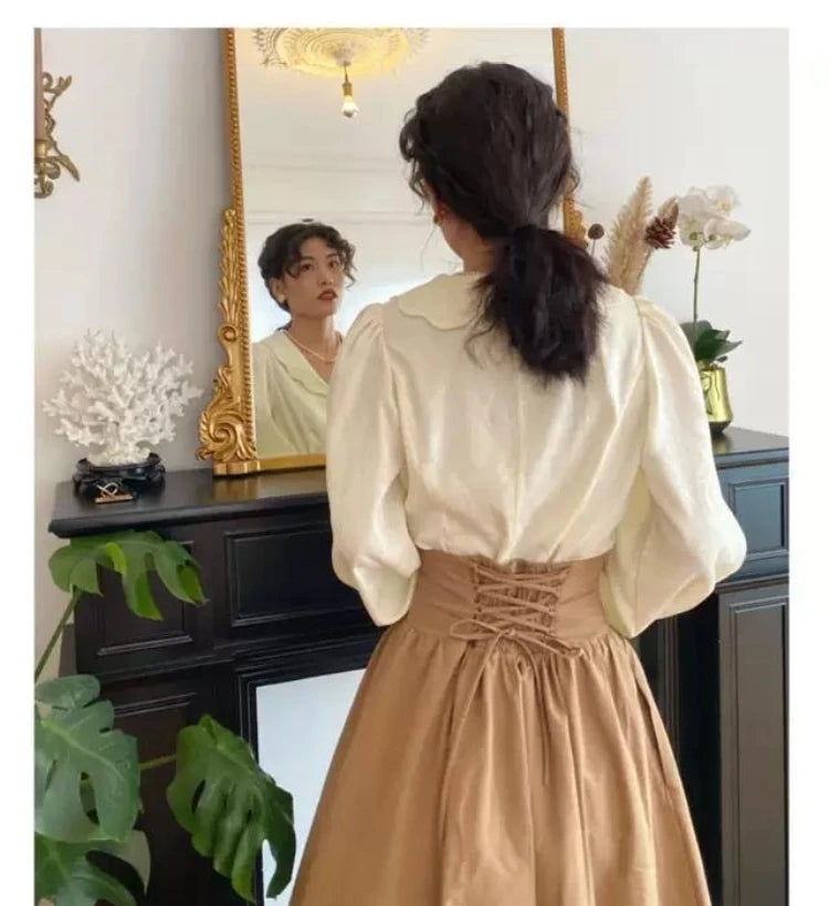 Mid-Length A-Line Skirt