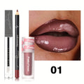 3PCS Glossy Lip Set, Shimmer Lip Gloss + Lip Oil + Lip Liner, Nourishing, Non-Sticky, High Shine, Daily Makeup